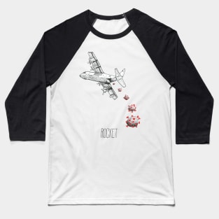 Covid Bombing Baseball T-Shirt